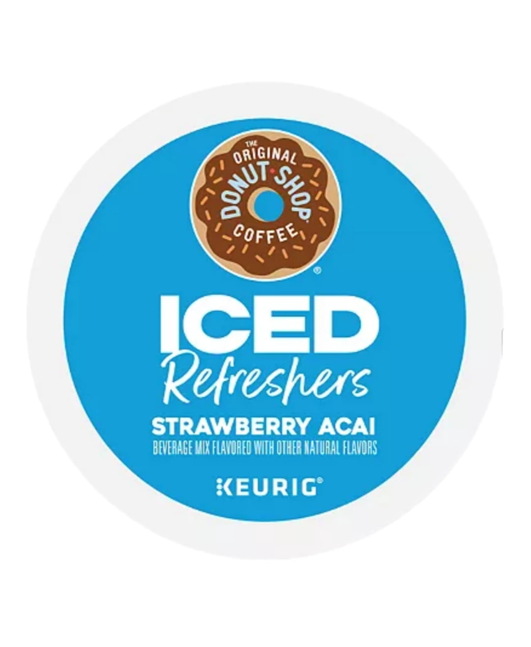The Original Donut Shop Iced Refreshers Strawerry Acai K Cups Pods 40 Total