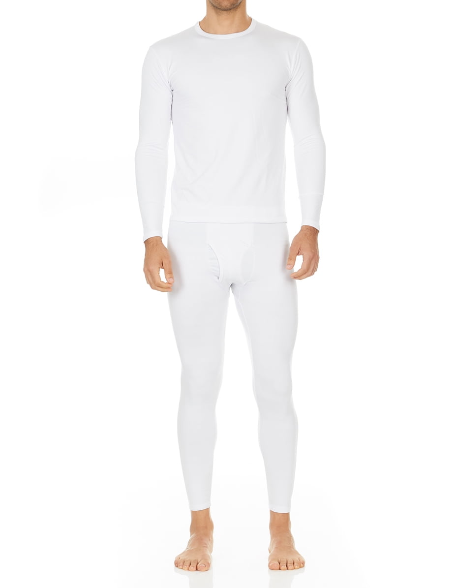 Thermajohn Mens Ultra Soft V-Neck Thermal Underwear with Fleece Lined Long Johns Set