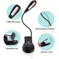thumbnail image 3 of Luz de lectura recargable Zhivalor 9 modos de brillo 7 luces LED flexible y portátil Blanco frío y cálido, 3 of 7