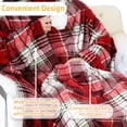 thumbnail image 4 of Catalonia Wearable TV Blanket with Sleeves Arms & Feet pockets for Adult Micro Plush Fleece Large Wrap Throw Robe, 75" x 53", 4 of 7
