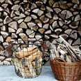 thumbnail image 5 of ORDDIART Panier de Rangement Rond en Fil de Fer Noir pour Bois de Chauffage Support de Bûches Portable pour Intérieur Extérieur, 5 of 5
