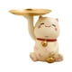 thumbnail image 2 of Bandeja de almacenamiento creativa Gloria para estatua de gato resina organizador de escritorio 16cmx17cmx14cm, 2 of 9