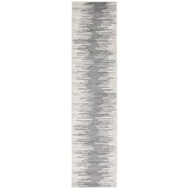 SAFAVIEH Tulum Dorothy Geometric Runner, 2'2" x 9', Dark Grey/Ivory