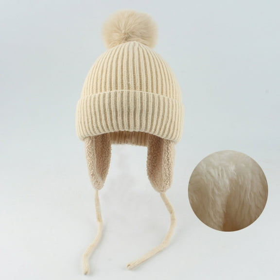 Hwmodou Toddler Winter Hat Baby Unisex Print Autumn Heart Neck Gaiter Knit Hat Kids Beanie