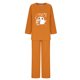 thumbnail image 4 of Puntoco Traje De Pantalón Y top De Manga Larga Con Cuello Redondo Y Estampado De Halloween Para Mujer Naranja L, 4 of 4
