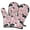 Border Collie Dogs, variant on Cute Oven Mitts,Basset Hound and Pioneer Flower Oven Mitt 2-Pack Set,Kitchen Gloves for Oven,Heat Resistant Oven Mitts 7.7"x12"