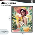 thumbnail image 4 of Stupell Industries Contemporary Exotic Summer Cocktail Black Framed Giclee Art, 16 x 20, by Tabz Jones, 4 of 8