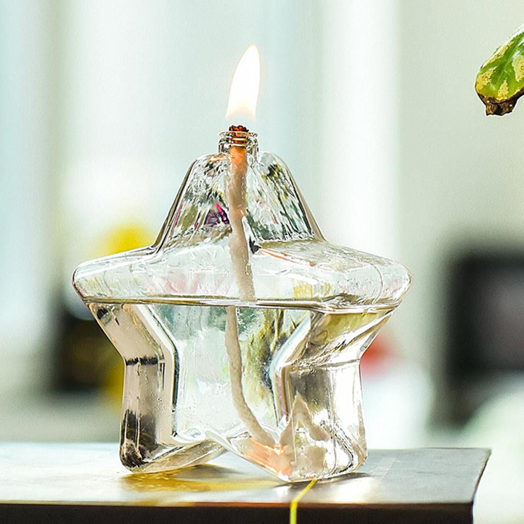 Refillable Glass Liquid Candle Small Hand Blown Clear Glass Oil Lamps  Decorative Whale Glass Candle Oil Lamps - AliExpress
