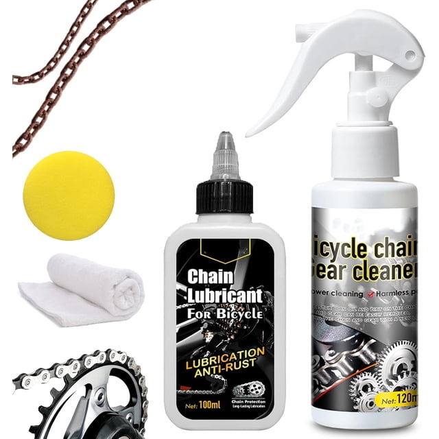 Deep-Cleaning & Rust-Resistant Bicycle Chain Cleaner,120ml, Bike Degreaser, Bicycle Chain Cleaner, Safe on Paint & Gears, For All Types of Bike (B)