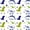 White Green 01, variant on Feelyou Jungle Rock Dinosaur Twin Comforter Sets for Kids Boys Girls, Tropical Coconut Palm Bedding Set, White, Polkadot Reversible, 2 Pieces
