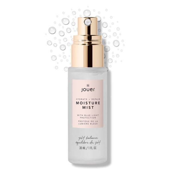 Jouer Hydrate & Repair Moisture Mist con protección contra la luz azul 30 ml - Spray facial hidratante - Bruma refrescante de maquillaje - Apto para veganos - Sin parabenos, sin gluten, sin crueldad n