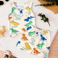 thumbnail image 2 of enyan Toddler Baby Boys Summer Outfits Short Sleeve Cartoon Print T-Shirt Tops & Shorts Sets 2Pcs Cute Baby Boys Cotton Summer Clothes For 1t 2t 3t 4t 5t 6t (2-3 Years,Khaki), 2 of 7