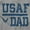 Sport Grey, variant on US Air Force USAF Dad Military Father Men's Graphic T Shirt Tees Brisco Brands S