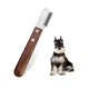 thumbnail image 1 of Cuchillo Pelacables para Perros, Herramienta para El Cuidado De Mascotas con Mango De Madera Ergonómico, Gris, 1 of 4