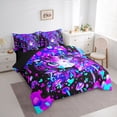 thumbnail image 2 of Erosebridal Cartoon Girl 7-Piece Twin Bedding Sets,Kawaii Japanese Pattern Bedding Comforter Set For Kids,Reversible, 2 of 7