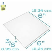 Gel Press Monoprinting Print Plate - 6” X 6” Gel Plate - Printmaking Supplies - Reusable Gel Printing Plate for Press Art for Card Making, Scrapbooking, Journaling, Arts and Crafts, Home Decor