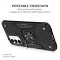 thumbnail image 5 of Aggxpf Samsung A14 5g Case with Screen Protector Pack, Tempered Screen Protector Phone Case with Metal Ring Stand for Galaxy A14 5G, Black, 5 of 5