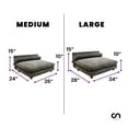 thumbnail image 6 of Club Nine Pets Roma Orthopedic Dog Bed, Elevated, Large, Brown., 6 of 9