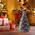 thumbnail image 4 of HomeDM Crystal Christmas Tree Ornaments Table Centerpieces Decorations Mini Xmas Pine Tree Tabletop Small Resin Fake Xmas Tree Artificial Miniature Pine for Christmas Party Holiday Decor, 4 of 6