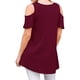 thumbnail image 4 of Minnieouse Blusa informal de manga corta con cuello y hombros descubiertos para mujer Prendas para la parte del cuerpo once Minnieouse AP003083-09, 4 of 5