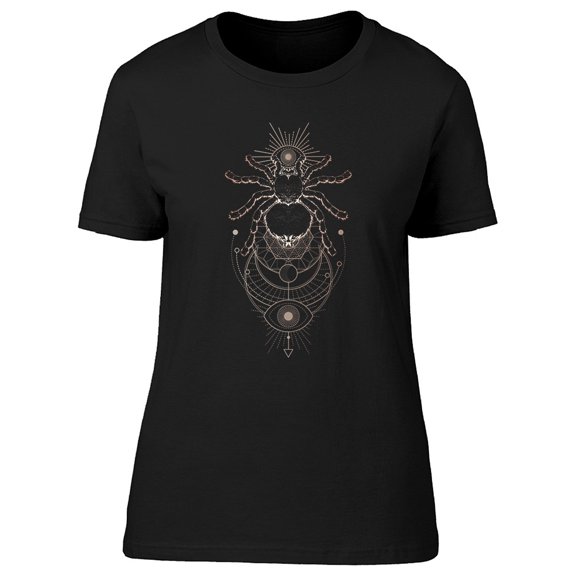 Spider Sacred Geometric Style Tee Women's -Image by Shutterstock