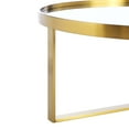 thumbnail image 5 of Modway Relay Modern Style Glass and Stainless Steel Coffee Table in Gold, 5 of 7