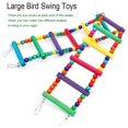 thumbnail image 5 of Large Bird Swing Toys, Big Parrots Chewing Natural Wood With Bells Toys, 5 of 5