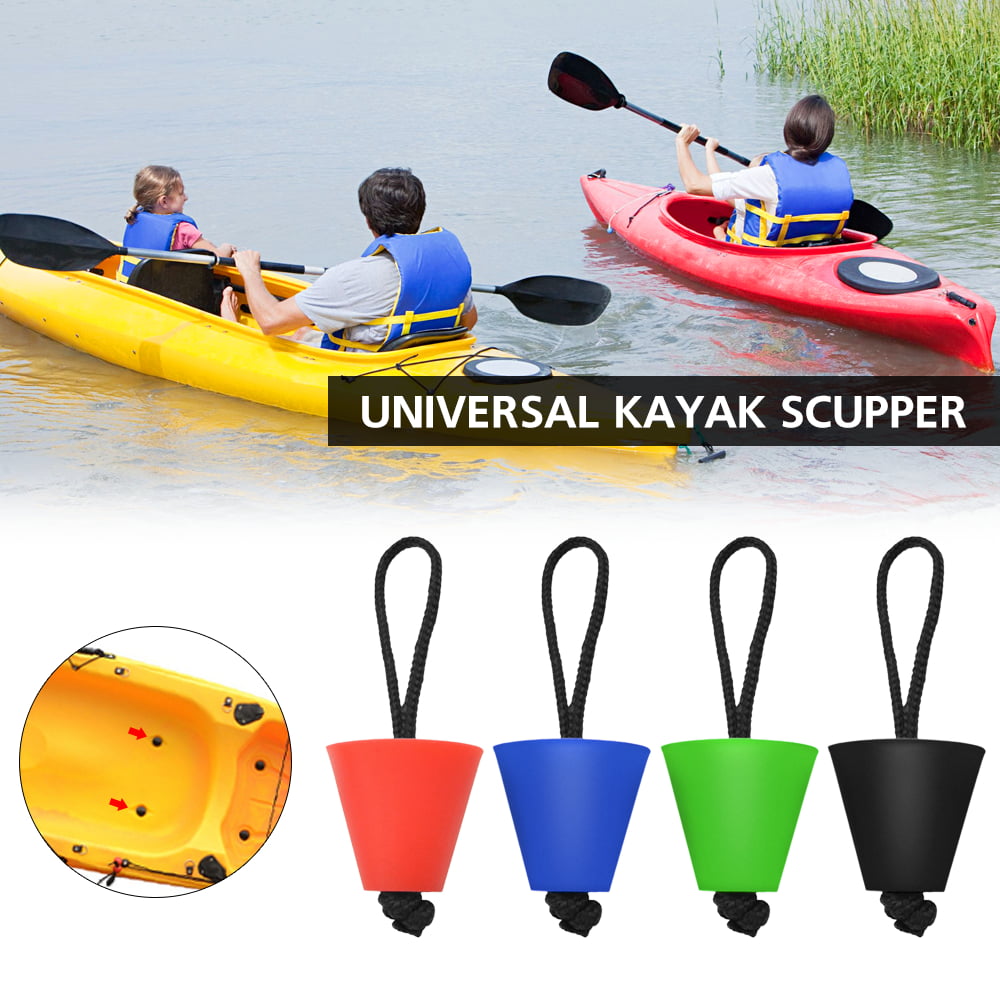 8PCS Silicone Kayak Scupper Plug Kit Canoe Drain Holes Stopper Bung Universal 