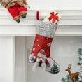 thumbnail image 2 of Xuniizn Christmas Stockings Bulk, Assorted Festive Xmas Stockings for Fireplace Mantel Decor, Traditional Holiday Ornaments, Christmas Decorations for Home, Cloth, 2 of 3
