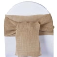 thumbnail image 5 of Efavormart 5"x108" | Natural Burlap Chair Sash, Hessian Fabric Rustic Jute Chair Sash, Chair Bow, 5 of 9