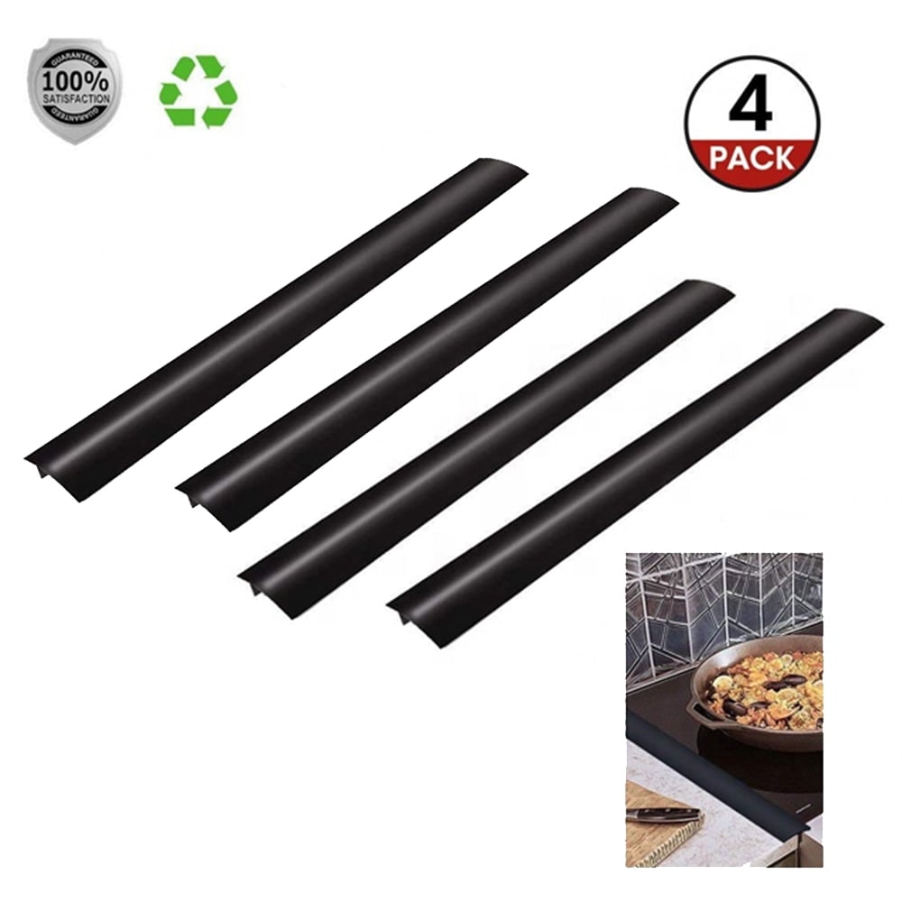 4 Pack 21 Inch x 2.25 Inch Silicone Crumb Guards and Stove Gap Covers