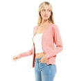 thumbnail image 6 of Made by Olivia Women's Classic Button Down Long Sleeve V-Neck Soft Knit Sweater Cardigan, 6 of 7