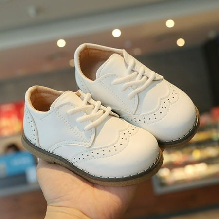 

ANXINDAXZ Kids Shoes for Girl 2021 New Sneakers Baby Boy Girl Leather Shoes British Style Rubber Sole Baby Shoes Children s Dress Shoes