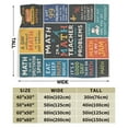 thumbnail image 2 of Math Teacher Gift, Funny Math Gifts, Math Teacher Appreciation Gifts, Math Lovers Birthday Gifts, Math Gift for Women, Men, Math Gifts Christmas,Thanksgiving- Throw Blanket 50x40, 2 of 2