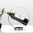 thumbnail image 6 of Metal Single Tabletop Wine Rack – Freestanding Countertop Decorative Wine Bottle Holder, Unique Wine Gifts and Accessories for Wine Lovers (Oil Rubbed Bronze), 6 of 15