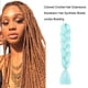 thumbnail image 4 of Sonducket Extensiones de cabello de ganchillo estilo trenzado, peluquín reutilizable extraíble, peluca bonita, trenzas sintéticas, accesorios de Accesorio para el cabello Cielo azul Sonducket AP012968-03, 4 of 6