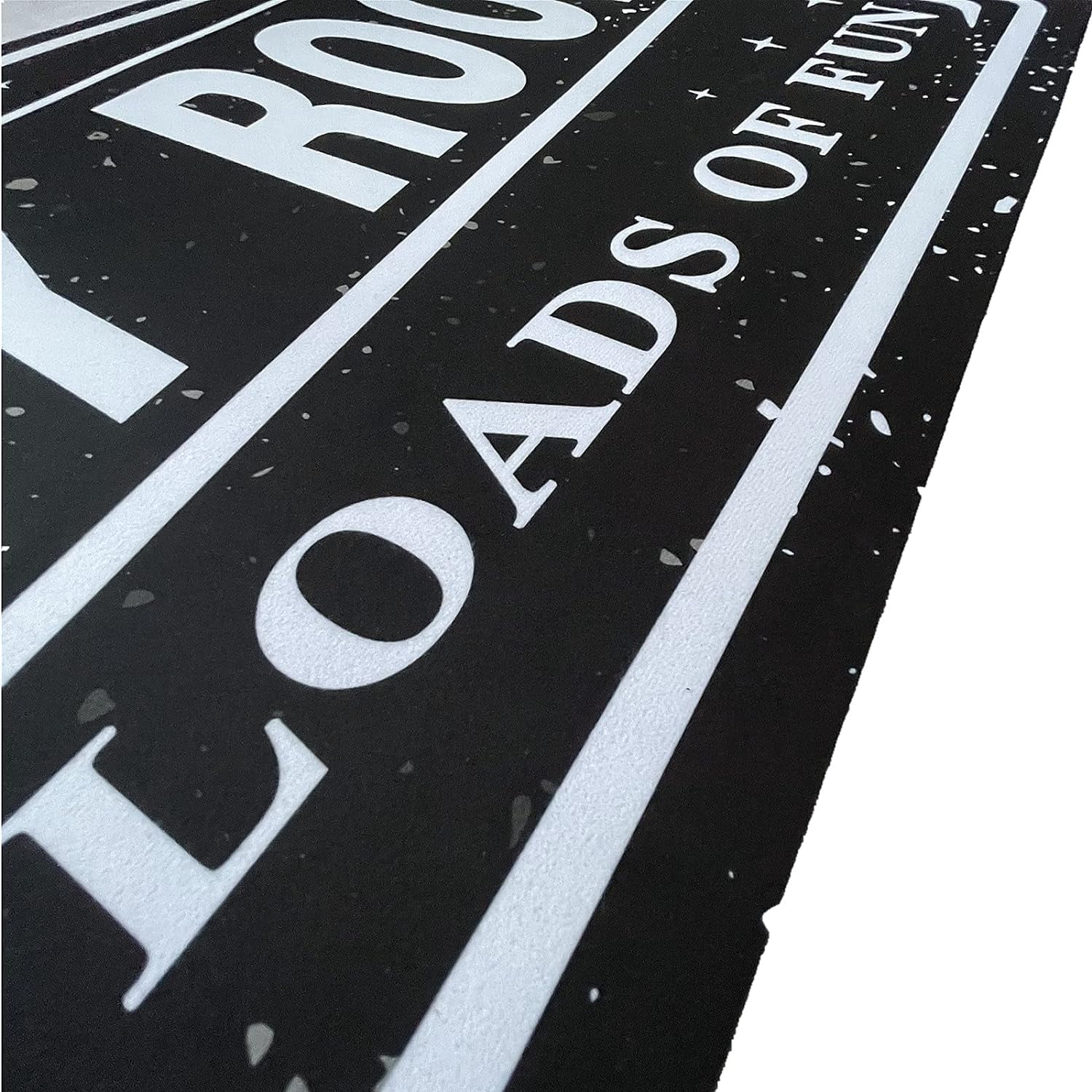 Laundry Room Rug Black and White Anti Fatigue Laundry Room Mat Farmhouse Washer Dryer Rug Non Slip Comfort Floor Mat for Laundry Room, Washroom, Kitchen, Bathroom, 48"x20"