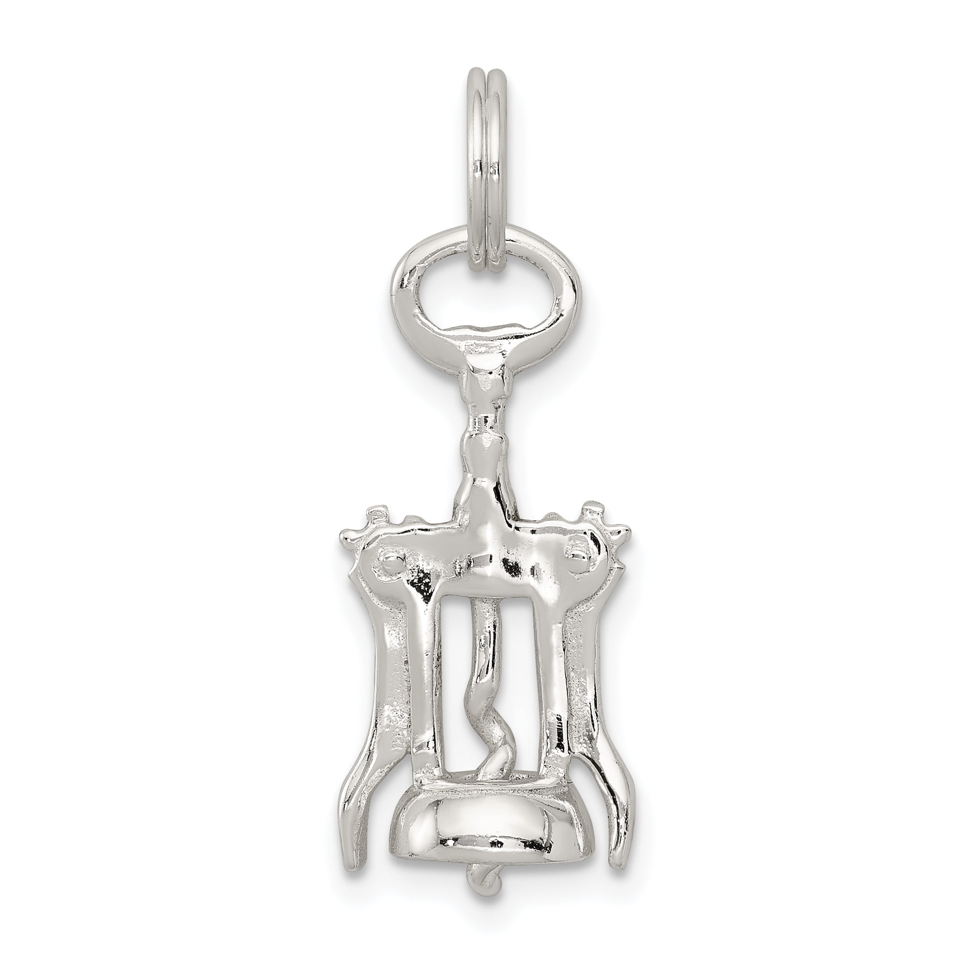 Sterling Silver Wine Bottle Opener Charm