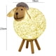 thumbnail image 3 of Lámpara de noche LED, creativa lámpara de mesa de ratán con forma de oveja, luz nocturna con proyección USB para el cuidado de los ojos, ideal para habitación infantil (grande), 3 of 5