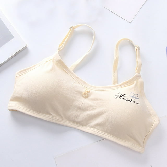 TIMIFIS Girls Padded Training Bra Pack – Crop Cami Training Bras for Girls Seamless Bra Design with Removable Padding Valentine'S Day/Mother'S Day Gift