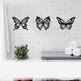 thumbnail image 3 of 3 Uds Mariposa Metal DecoracióN de Pared Negro Mariposa Metal Pared Colgante DecoracióN Granja RúStica Hogar Oficina Dormitorio DecoracióN, 3 of 5