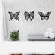 thumbnail image 3 of 3 Uds Mariposa Metal DecoracióN de Pared Negro Mariposa Metal Pared Colgante DecoracióN Granja RúStica Hogar Oficina Dormitorio DecoracióN, 3 of 5