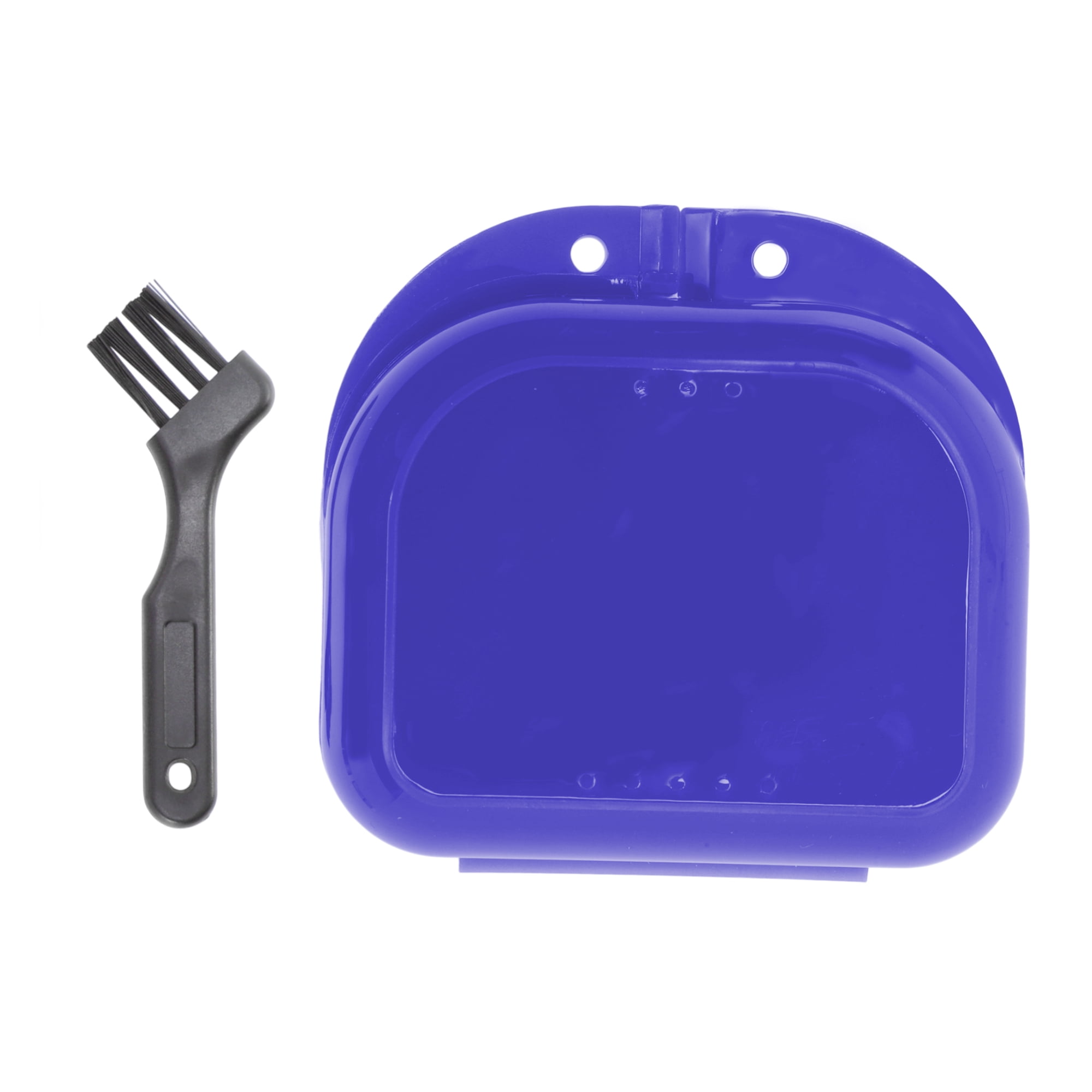 Unique Bargains Mini Braces Box with Brush 1 Set Clear, Dark Blue