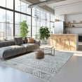 thumbnail image 4 of Siiluminisoy 5'x7' Boho Area Rugs for Living Room,Modern Geometric Neutral Machine Washable Rugs,Foldable,Non-slip,Gray, 4 of 9