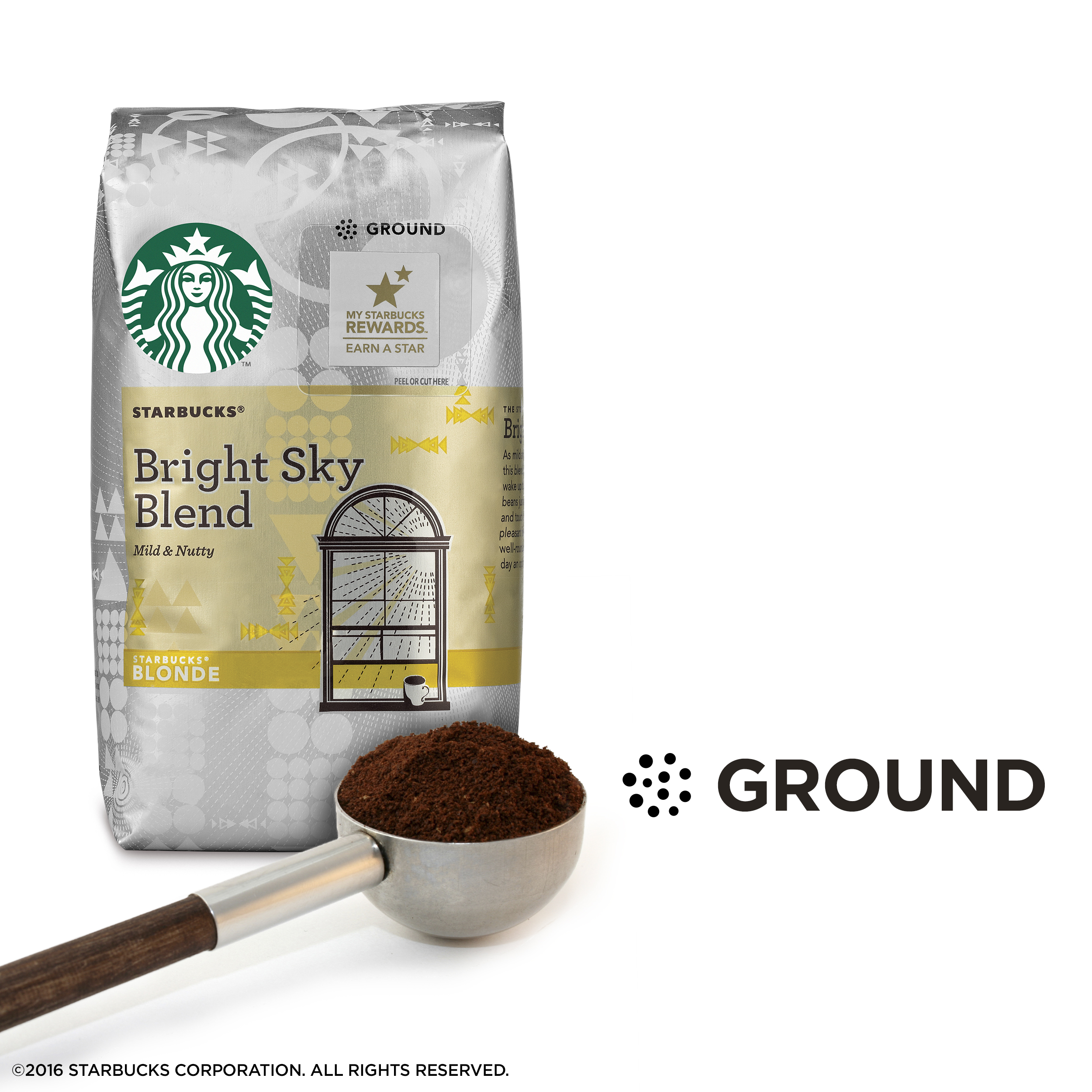 Starbucks Blonde Roast Ground Coffee — Bright Sky — 100% Arabica — 1 bag (12 oz.) - image 4 of 9