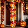 thumbnail image 5 of EWASWON 100cm Artificial Maple Leaf Garland, Faux Fall Maple Leaves Hanging Vine for Halloween Harvest Festival Home Decor, 5 of 8