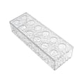 thumbnail image 1 of Jarrón de flores de acrílico, accesorio para fotos, soporte para flores, jarrón rectangular largo, jarrones de acrílico 12 hoyos, 1 of 9