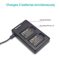 thumbnail image 4 of Kit de baterías Newmowa Li-50B con cargador dual USB, 2 unidades, 4 of 7