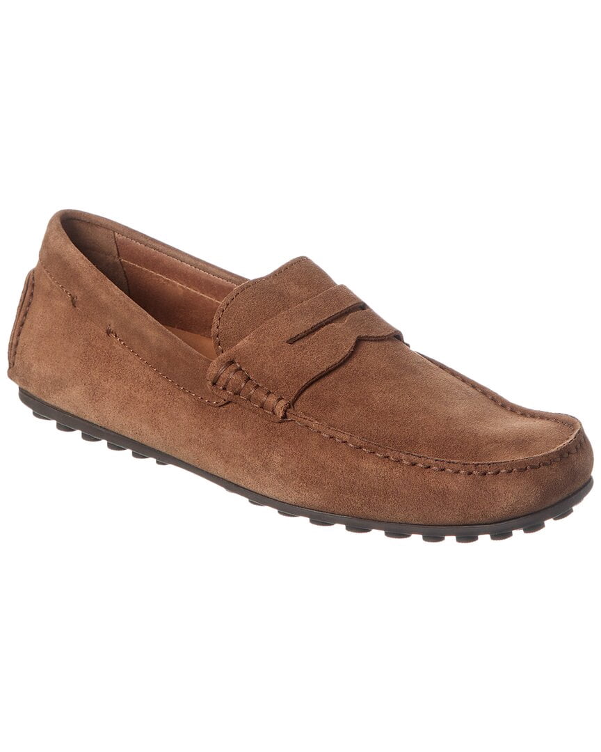 Aquatalia Lucca Weatherproof Suede Loafer, 13, Blue  display picture 2