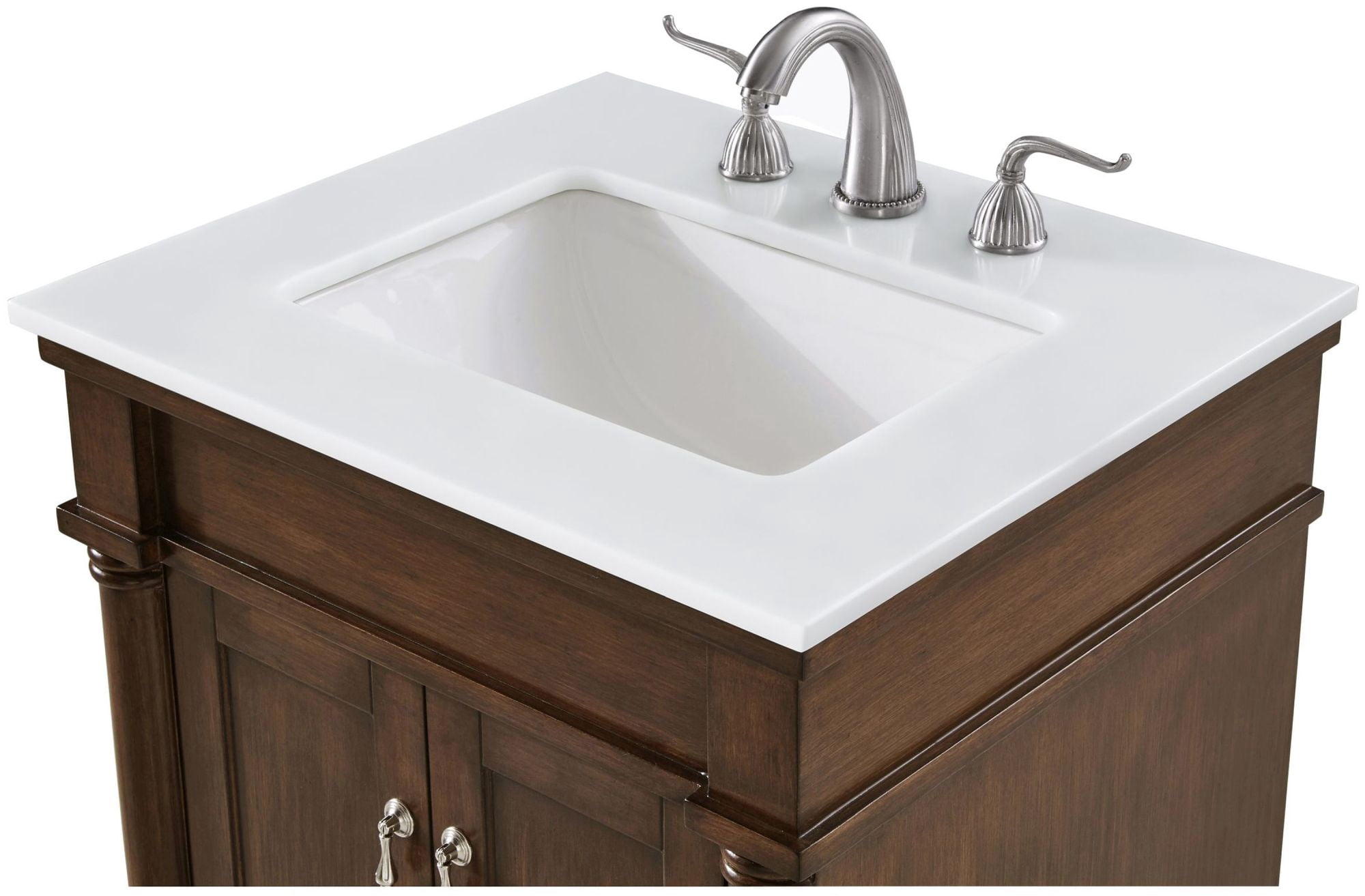 Elegant Lighting VF13024VM-VW Lexington 24" Free Standing Single Basin Vanity Set -